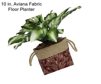 10 in. Aviana Fabric Floor Planter