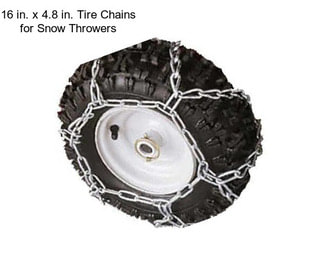 16 in. x 4.8 in. Tire Chains for Snow Throwers