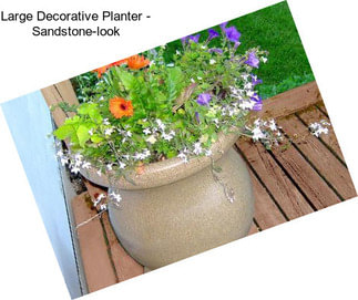 Large Decorative Planter - Sandstone-look