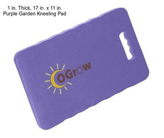 1 in. Thick, 17 in. x 11 in. Purple Garden Kneeling Pad