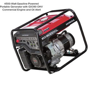 4500-Watt Gasoline Powered Portable Generator with GX390 OHV Commercial Engine and Oil Alert