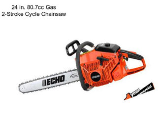 24 in. 80.7cc Gas 2-Stroke Cycle Chainsaw