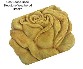 Cast Stone Rose Stepstone Weathered Bronze