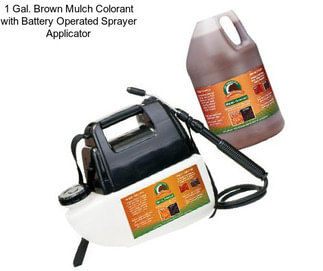 1 Gal. Brown Mulch Colorant with Battery Operated Sprayer Applicator