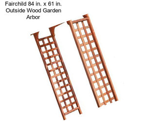 Fairchild 84 in. x 61 in. Outside Wood Garden Arbor