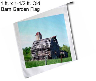 1 ft. x 1-1/2 ft. Old Barn Garden Flag