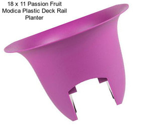 18 x 11 Passion Fruit Modica Plastic Deck Rail Planter