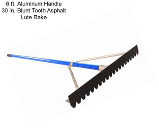 6 ft. Aluminum Handle 30 in. Blunt Tooth Asphalt Lute Rake