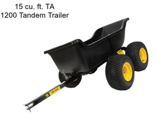 15 cu. ft. TA 1200 Tandem Trailer