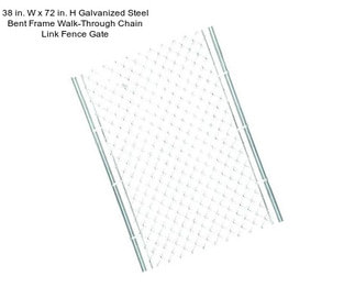 38 in. W x 72 in. H Galvanized Steel Bent Frame Walk-Through Chain Link Fence Gate