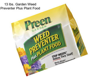 13 lbs. Garden Weed Preventer Plus Plant Food