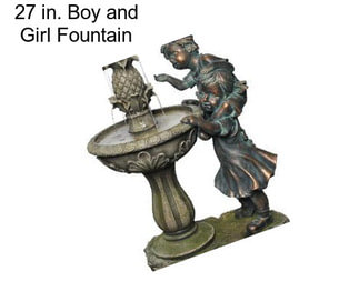 27 in. Boy and Girl Fountain