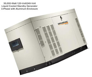 30,000-Watt 120-Volt/240-Volt Liquid Cooled Standby Generator 3-Phase with Aluminum Enclosure