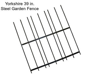 Yorkshire 39 in. Steel Garden Fence