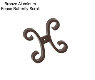 Bronze Aluminum Fence Butterfly Scroll