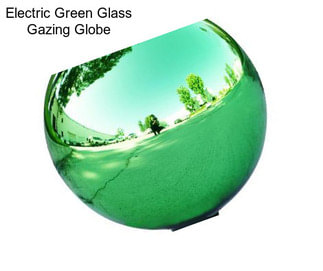 Electric Green Glass Gazing Globe