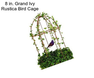 8 in. Grand Ivy Rustica Bird Cage