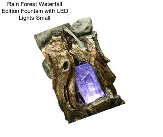 Rain Forest Waterfall Edition Fountain with LED Lights Small