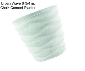 Urban Wave 6-3/4 in. Chalk Cement Planter