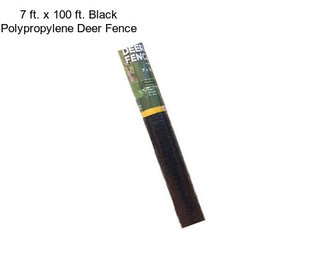 7 ft. x 100 ft. Black Polypropylene Deer Fence