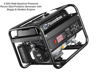 3,500-Watt Gasoline Powered Recoil Start Portable Generator with Briggs & Stratton Engine