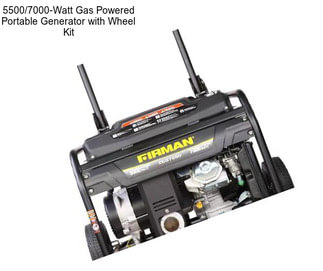 5500/7000-Watt Gas Powered Portable Generator with Wheel Kit