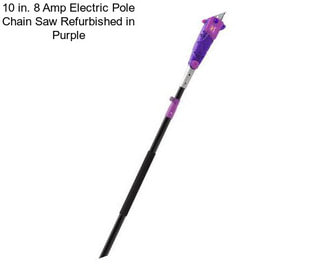 10 in. 8 Amp Electric Pole Chain Saw Refurbished in Purple