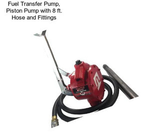 Fuel Transfer Pump, Piston Pump with 8 ft. Hose and Fittings