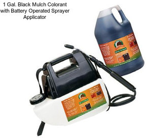 1 Gal. Black Mulch Colorant with Battery Operated Sprayer Applicator