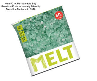 Melt 50 lb. Re-Sealable Bag Premium Environmentally Friendly Blend Ice Melter with CMA