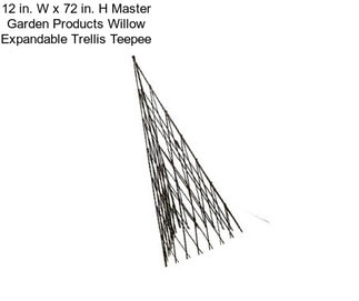 12 in. W x 72 in. H Master Garden Products Willow Expandable Trellis Teepee
