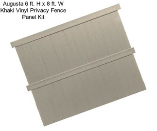 Augusta 6 ft. H x 8 ft. W Khaki Vinyl Privacy Fence Panel Kit