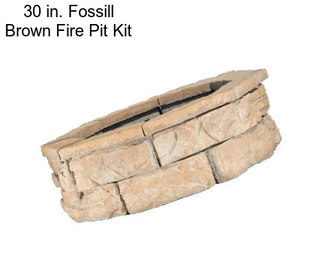 30 in. Fossill Brown Fire Pit Kit