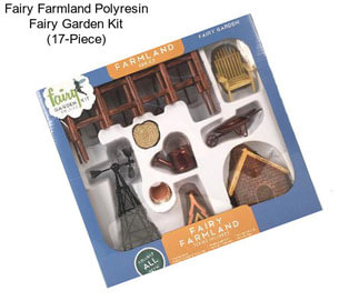Fairy Farmland Polyresin Fairy Garden Kit (17-Piece)