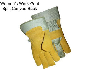 Women\'s Work Goat Split Canvas Back