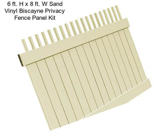 6 ft. H x 8 ft. W Sand Vinyl Biscayne Privacy Fence Panel Kit