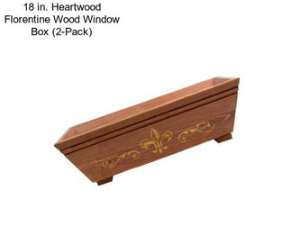 18 in. Heartwood Florentine Wood Window Box (2-Pack)