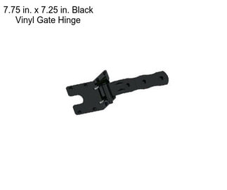 7.75 in. x 7.25 in. Black Vinyl Gate Hinge