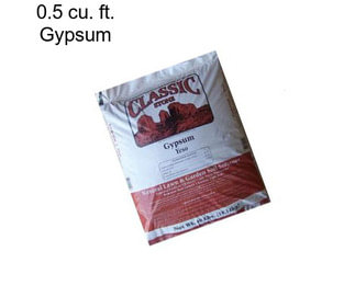 0.5 cu. ft. Gypsum