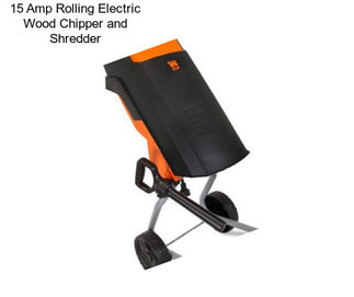 15 Amp Rolling Electric Wood Chipper and Shredder