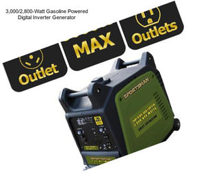 3,000/2,800-Watt Gasoline Powered Digital Inverter Generator