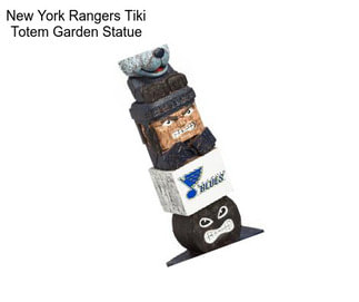 New York Rangers Tiki Totem Garden Statue