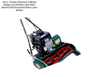 20 in. Classic Standard 5-Blade Briggs and Stratton Gas Walk Behind Self-Propelled Reel Lawn Mower