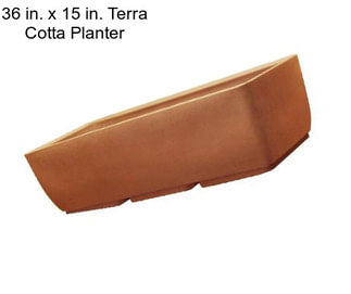 36 in. x 15 in. Terra Cotta Planter