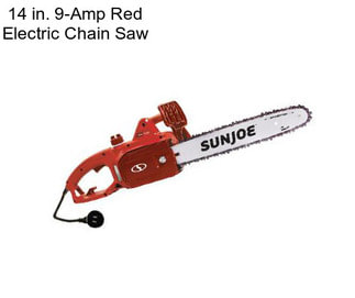 14 in. 9-Amp Red Electric Chain Saw