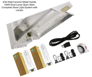 630-Watt Ceramic Metal Halide CMH Dual Lamp Open Style Complete Grow Light System with Lamps