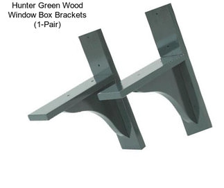 Hunter Green Wood Window Box Brackets (1-Pair)