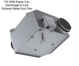 173 CFM Power 5 in. Centrifugal In-Line Exhaust Metal Duct Fan