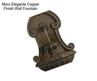 Muro Elegante Copper Finish Wall Fountain