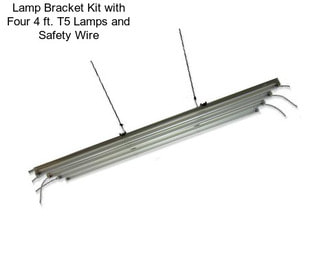 Lamp Bracket Kit with Four 4 ft. T5 Lamps and Safety Wire